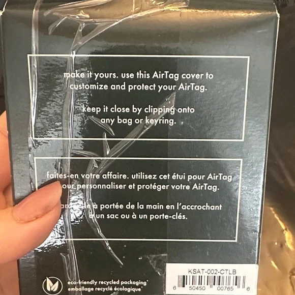 Kate Spade Leopard Print AirTag Case - Picture 3 of 3